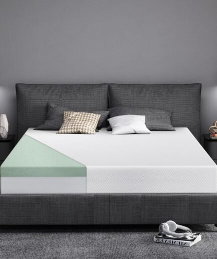 Extra Firm Queen Size Memory Foam Mattress 8 Inch with Tencel Cover, Premier Cooling Green Tea/Gel Bed Mattresses in a Box, Firm-Mattress for Back Pain, CertiPUR-US Deep Sleep, in USA, 80'' x 60''