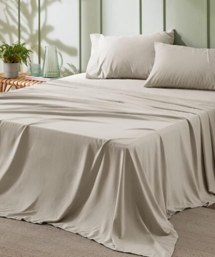 Queen Sheet Set - 4 Pieces Soft Queen Size Sheets - Breathable & Cooling - Hotel Luxury - Easy Care Polyester Microfiber Bedding for Women, Men, Linen