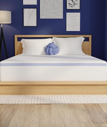 Gel Memory Foam Mattress, Fiberglass Free, 12-Inch  Bed-in-a-Box, California King, White