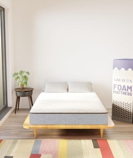 , 10-Inch Medium Firm High Density Foam Mattress, Comfortable Mattress for Cooler Sleep, Supportive & Pressure Relief, Full XL, White